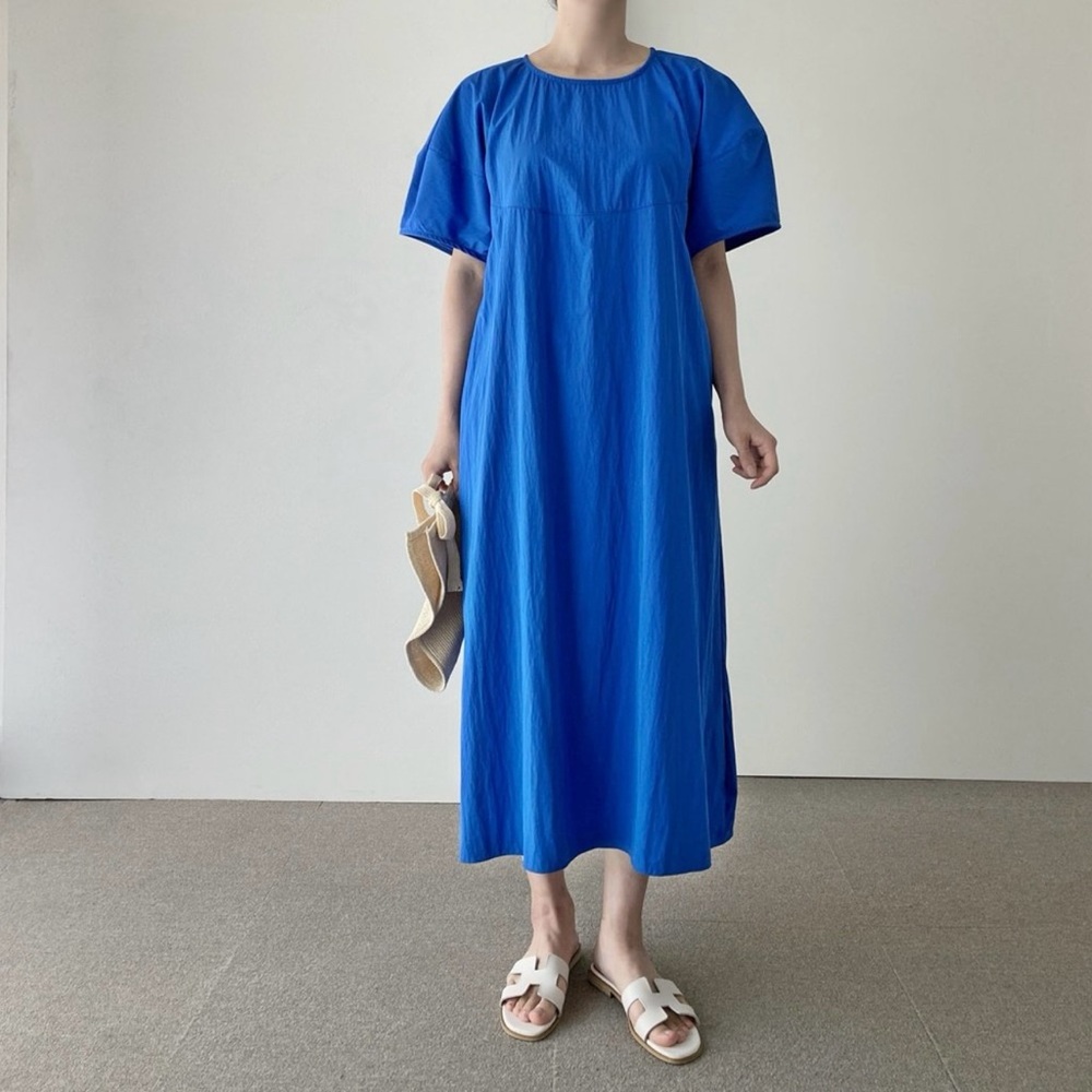 New Elegant Blue Maxi Dress